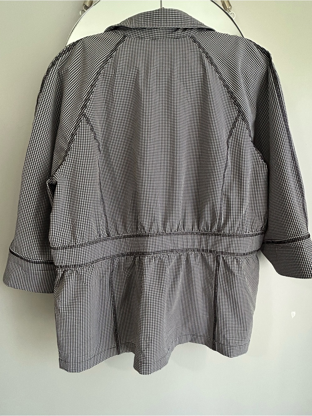 Chico's Zenergy Neema Gingham Jacket-Size 3 = 16 - Picture 6 of 8